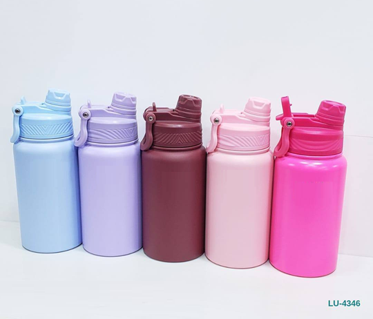 Botella Termica Acero inoxidable Doble Pico 650ml (Lila) LU-4346