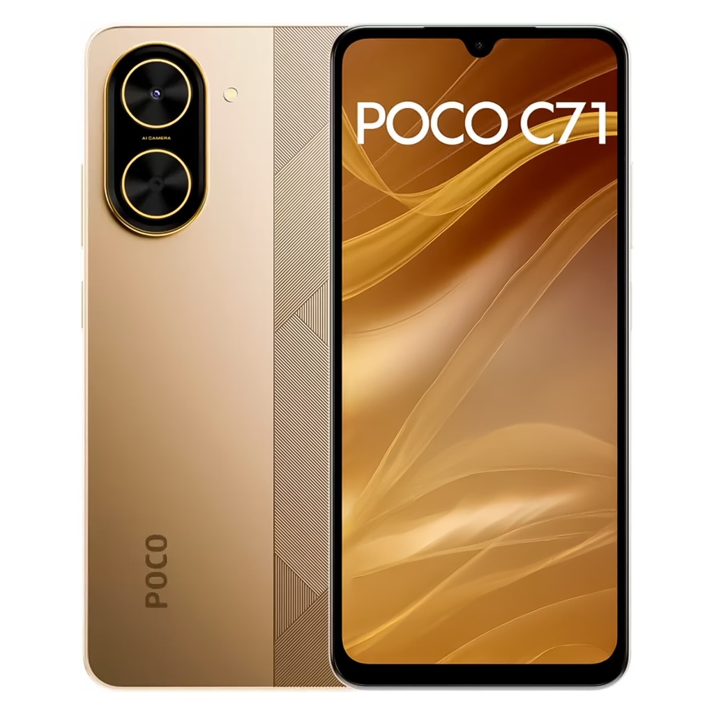 Smartphone Xiaomi Poco C71 Global 64GB 3GB RAM Dual SIM Pantalla 6.88" - Dorado