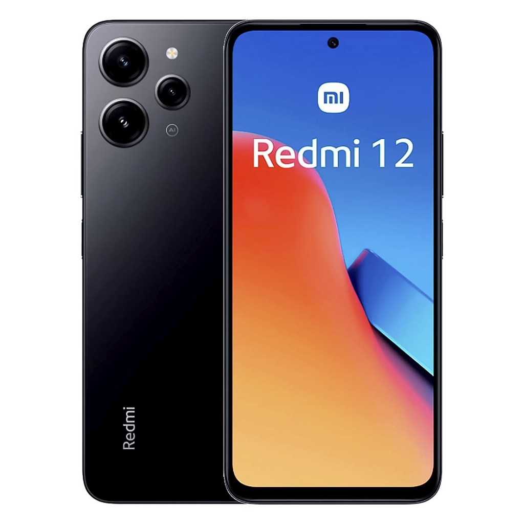 Smartphone Xiaomi Redmi 12 128GB 6GB RAM Dual SIM Pantalla 6.79" Índia - Negro (Caja Dañada)