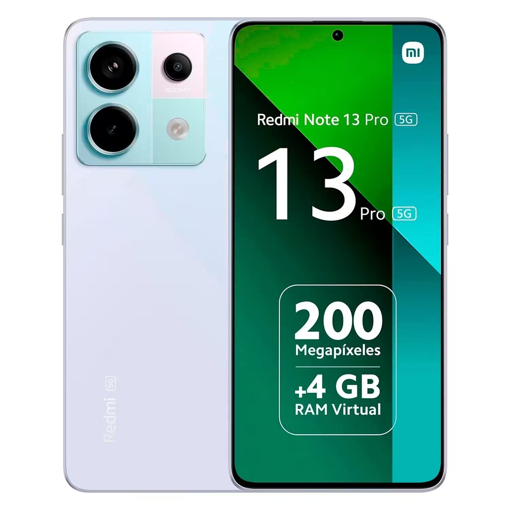 Smartphone Xiaomi Redmi Note 13 Pro 5G Global 256GB 8GB RAM Dual SIM Pantalla 6.67" - Púrpura (Sello Pequeño)