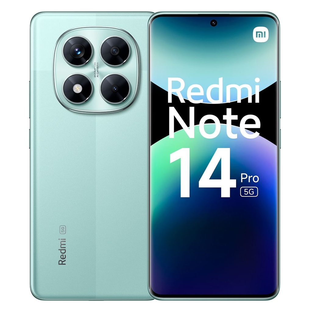 Smartphone Xiaomi Redmi Note 14 Pro 5G Global 512GB 12GB RAM Dual SIM Pantalla 6.67" - Verde (Sello Pequeño)