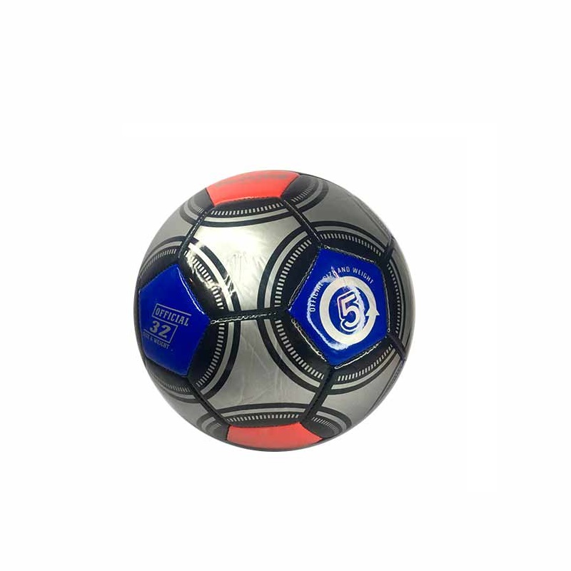 Pelota de Futbol N°5 Gris con Colores (sin garantía)