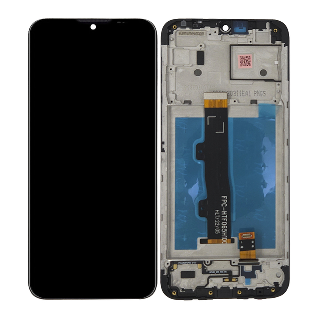 Modulo Motorola E7i Power con marco negro (ORIG)