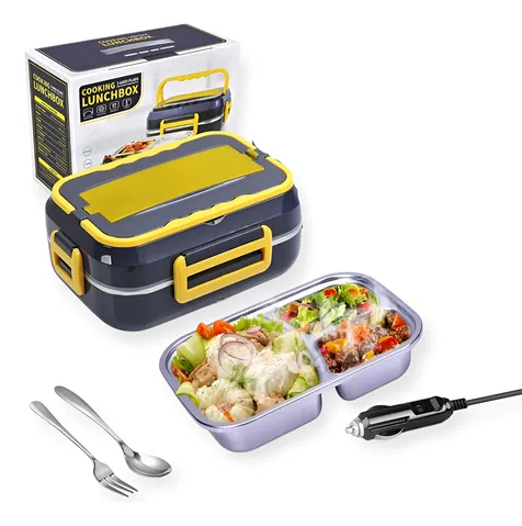 Lunchera Termica Recargable Calentador de Alimentos 3 divisiones 1,5L