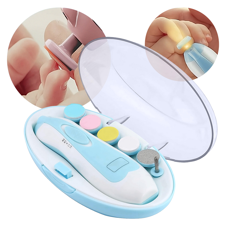 Set de Limas Portatil para Uñas de Bebes a Pila (AA x2 no incluidas) 6pcs
