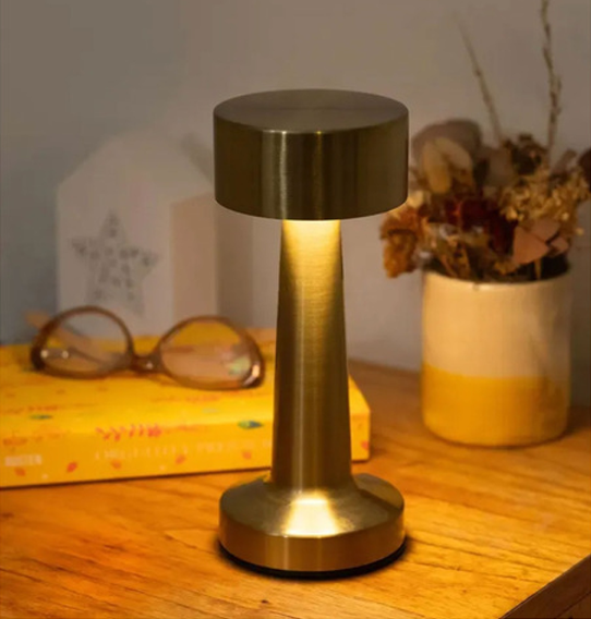 Lampara de Escritorio Led Velador Tactil Recargable Usb (3 modos) y Regulador de Intensidad 21cm