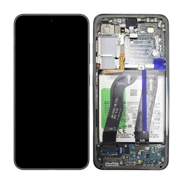 Modulo Samsung S23 con marco negro (ORIG Gold Edition)