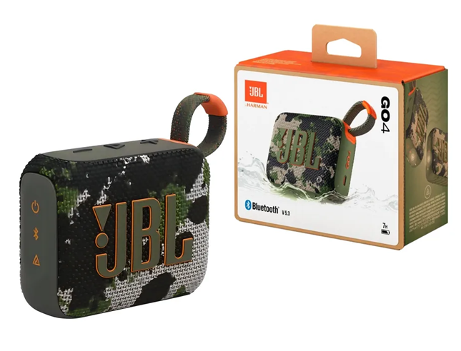 Parlante Portatil Bluetooth JBL GO4 Camuflado (ORIGINAL)