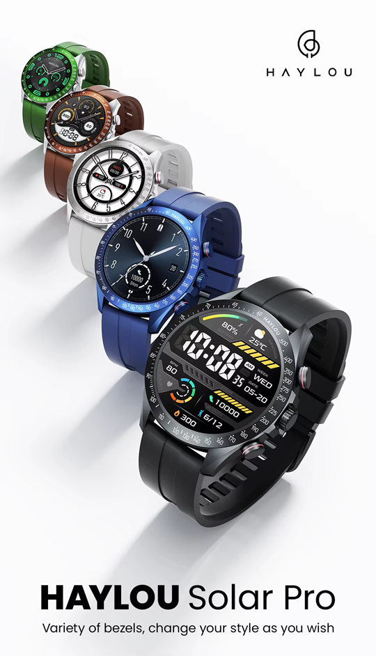 Reloj Pulsera Smartwatch Haylou Solar Pro Marron