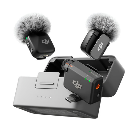 Microfono Corbatero DJI Mic Mini (2Tx + 1Rx + Base Cargadora)