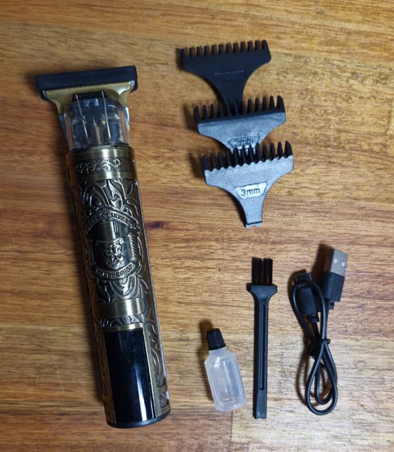 Corta Pelo Trimmer Afeitadora Inalambrica Recargable Usb con Display LPE004A (barber)