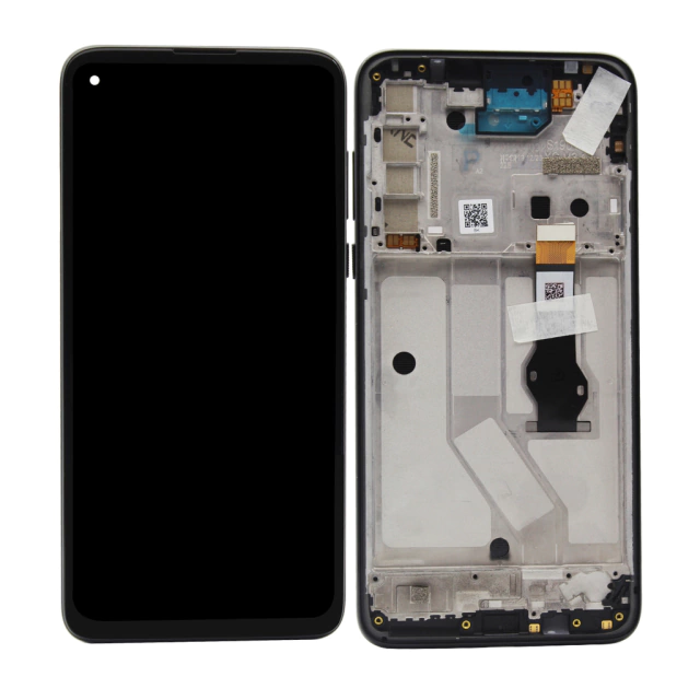 Modulo Motorola Moto G8 Power con marco negro (ORIG)