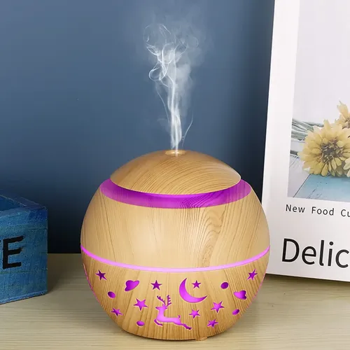 Aromatizador Humidificador Ultrasonico con Luz 200ml HMF-91082