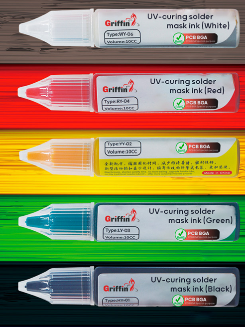 Tinta Uv Mascara para Soldaduras Amarillo YY-02 10cc
