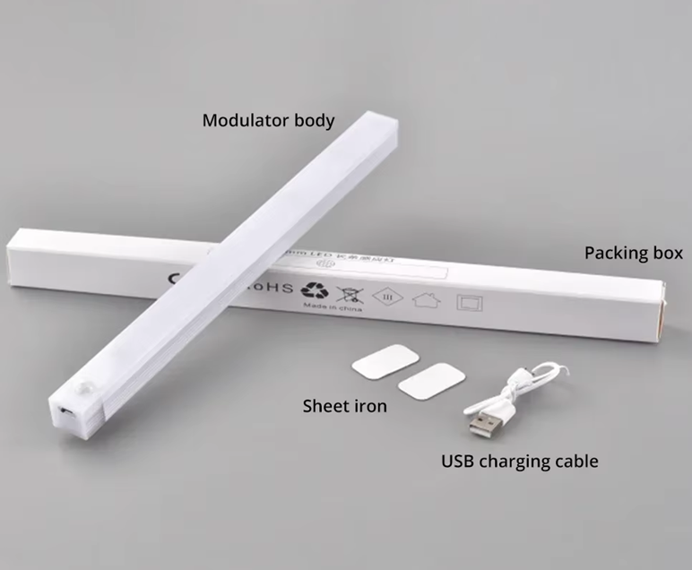 Barra Led Magnetica Recargable con Sensor 36 led (3 modos) 50cm