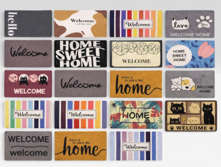 Alfombra de Entrada de PVC Rulo Diseños Surtidos (38x58cm)