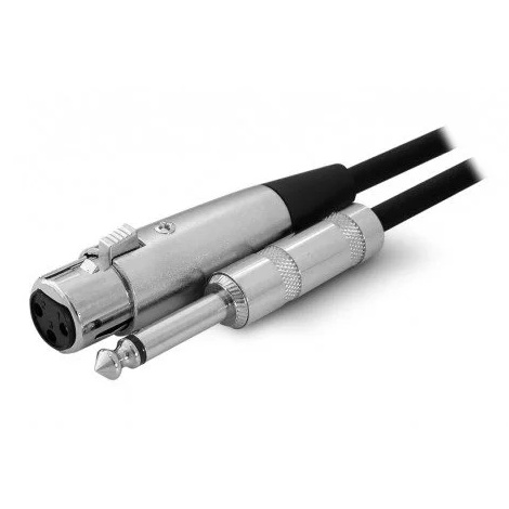 Cable Canon Hembra a Plug 6.35 mono 1,5m