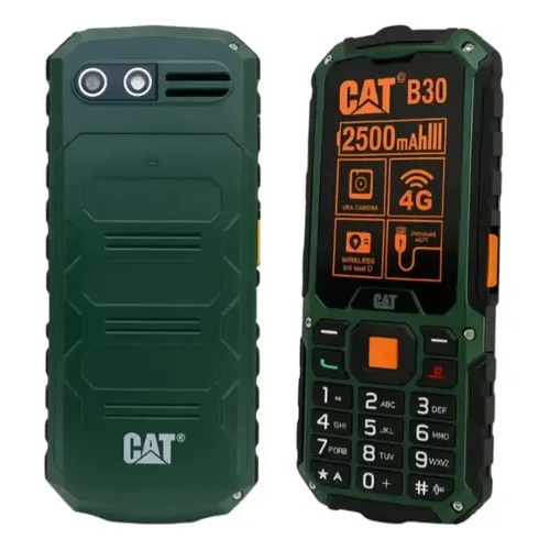 Celular Caterpillar B30 4G 64Mb Dual SIM Pantalla 2.4" (Verde)