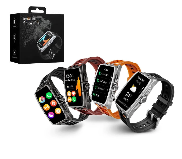 Reloj Pulsera Smartwatch Imiki Smart Fit MB1 Negro-Silver
