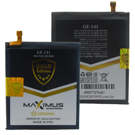 Bateria Samsung S20 BG980 GE-141 Original Gold Edition