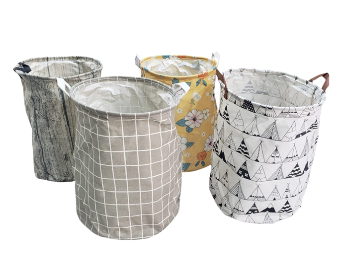 Canasto Organizador de Ropa y Juguetes 45x35 (Varios Diseños)