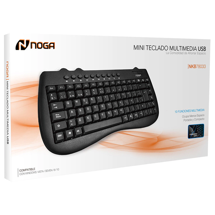 Mini Teclado Multimedia Usb Noga NKB-78033