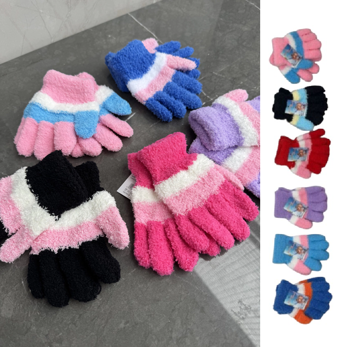 Guantes de Invierno Infantil Peluche (3 a 6 años aprox)