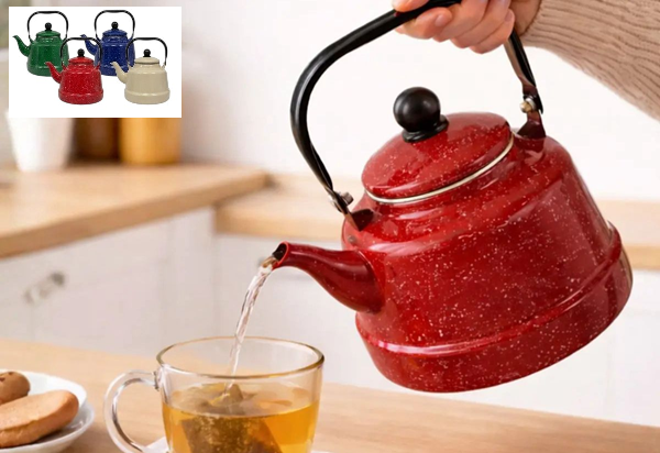 Pava de Hierro Esmaltado de 1,7L