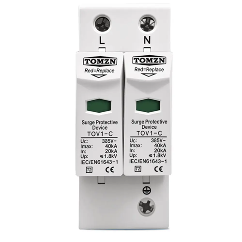 Protector Contra Sobretensiones 385Vcc Fotovoltaico 2P 20/40kA