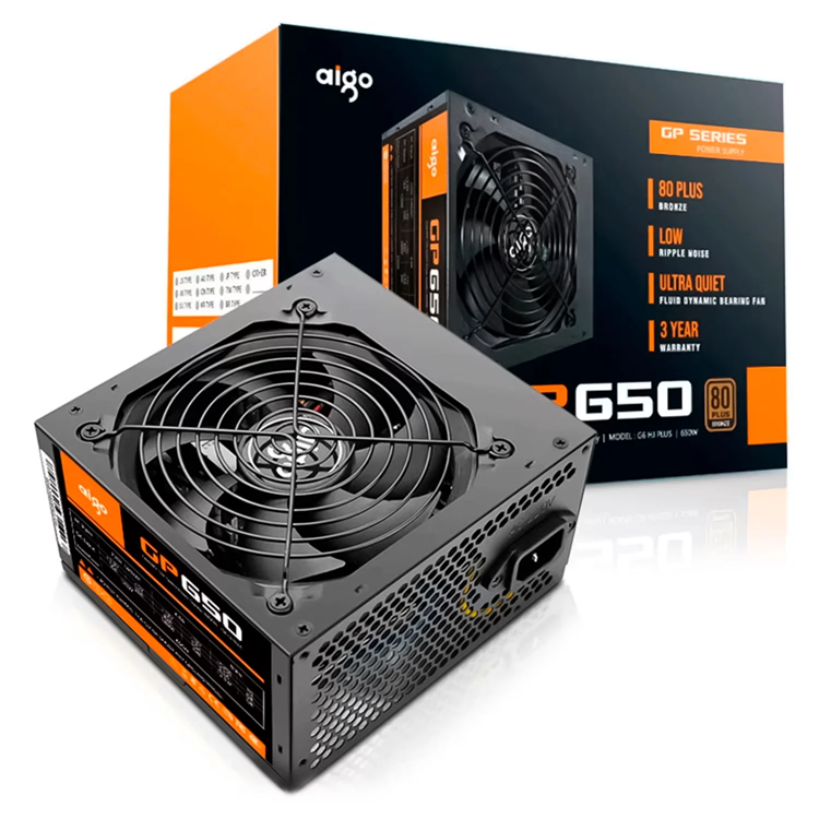 Fuente de PC Aigo ATX 650w 80 Plus