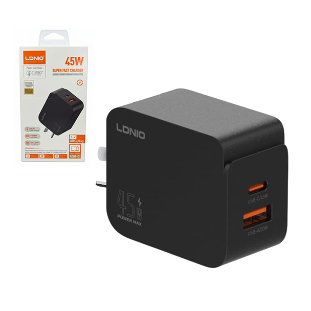 Cargador Cabezal Carga Rapida QC4 Plus + PD 45W LDNIO Q3