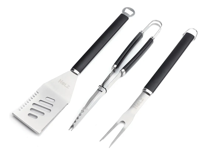 Set para Asador Acero Inoxidable 3pcs (40cm)