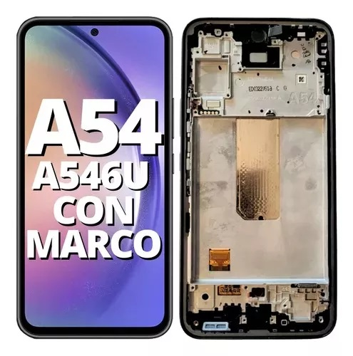 Modulo Samsung A54 5G con marco, buzzer, parlante, flex botones (OLED) RH
