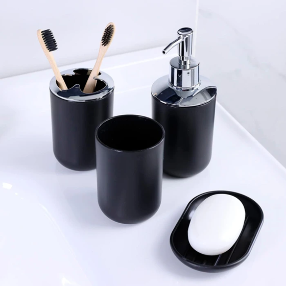 Set Organizador para Baño de Plastico 4pcs