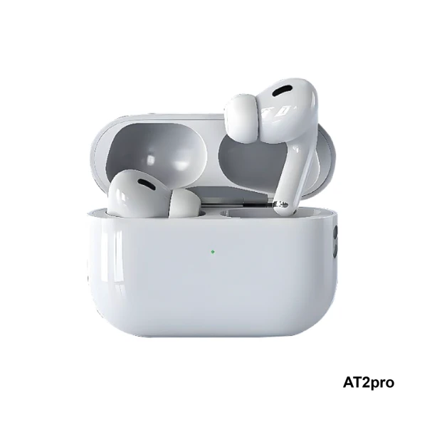Auricular Bluetooth Doble AT2Pro con Base Cargadora