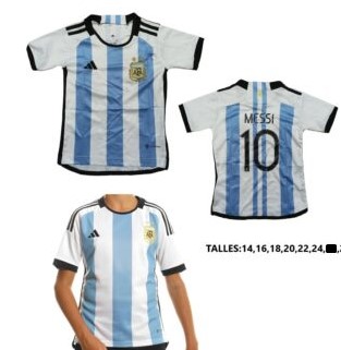 Camiseta Seleccion Argentina para niños Messi 10