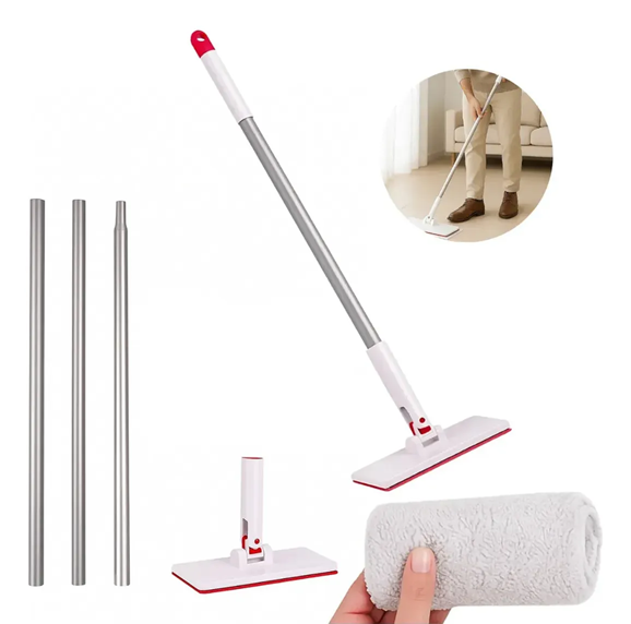 Mopa Trapeador de Piso Rotativo con Paño de Microfibra 32cm