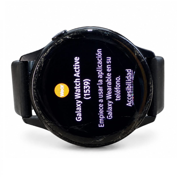 Reloj Pulsera Smartwatch con GPS Samsung Galaxy Watch Active SM-R500 Pantalla Astillada (usado sin cargador) 40mm
