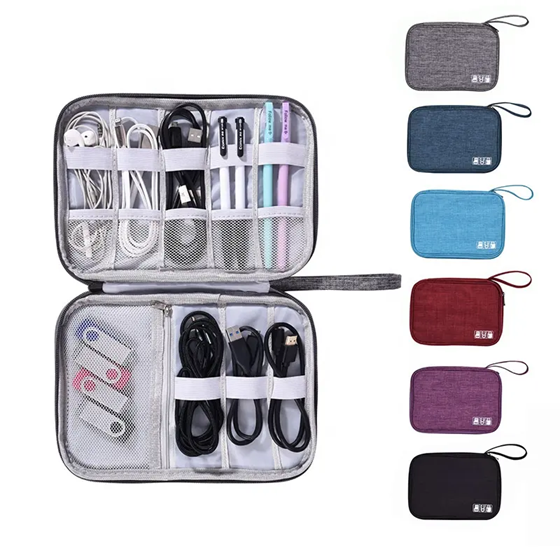 Estuche Organizador de Cables para Viaje (25x19x2cm) EBG0042