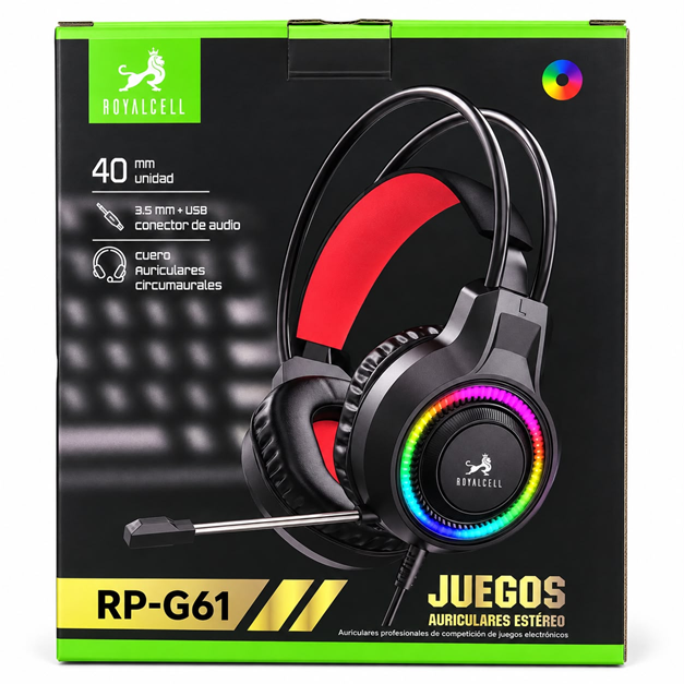 Auricular Gamer para PS4 y PC Royalcell RP-G61