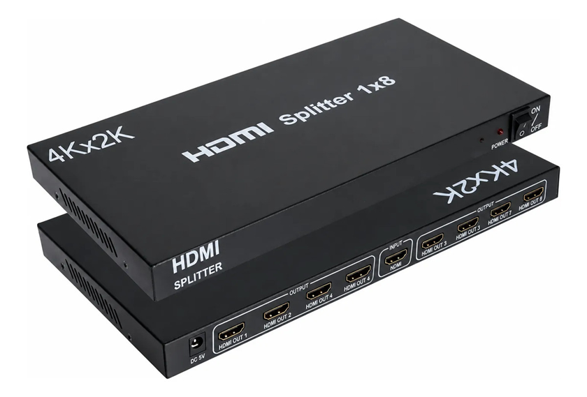 Splitter HDMI 1x8 1080P compatible 3D 4K x 2K