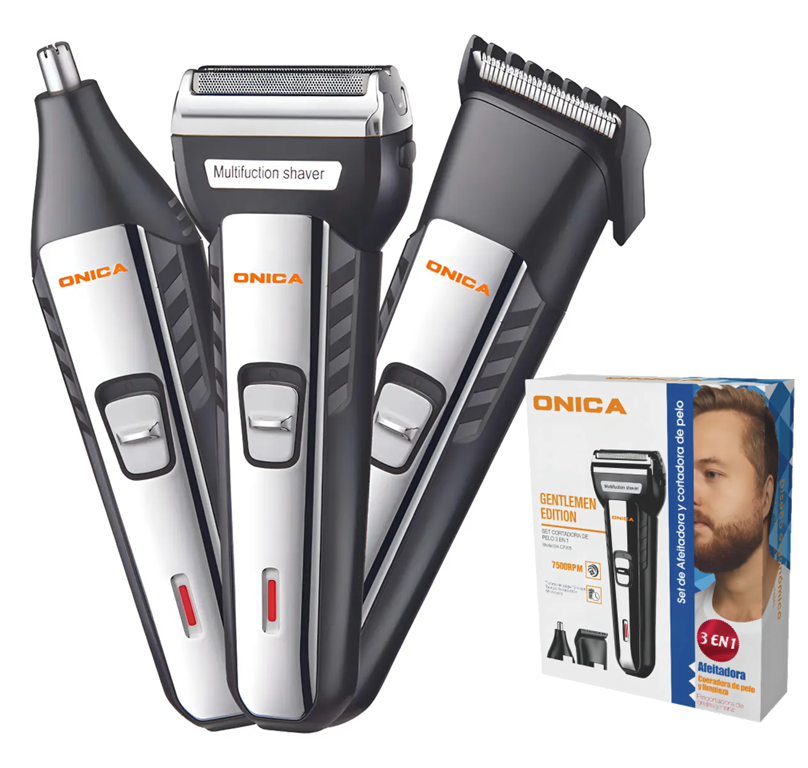 Afeitadora Corta Pelo Trimmer Recargable 3 en 1 Onica