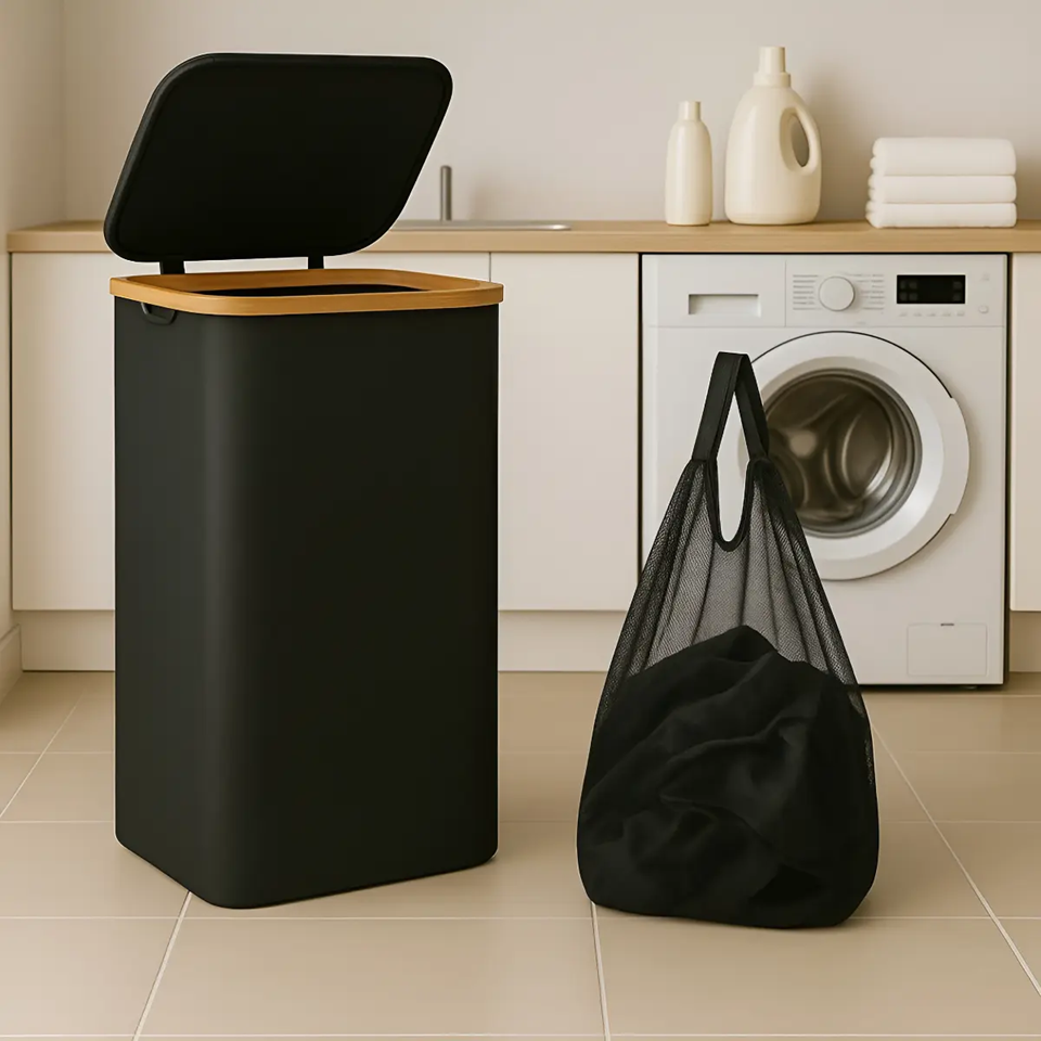 Canasto de Ropa Plegable con Bolsa Extraible (74x42x32cm)