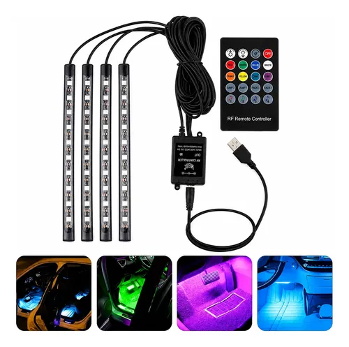 Tira Led Usb Audioritmica RGB con Control 48led