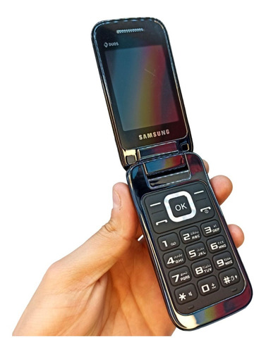 Celular con Tapita Samsung GT-C3592 Negro