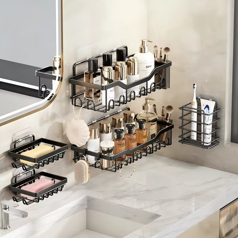 Set de Estantes Adhesivo Organizador de Baño / Cocina 5pcs