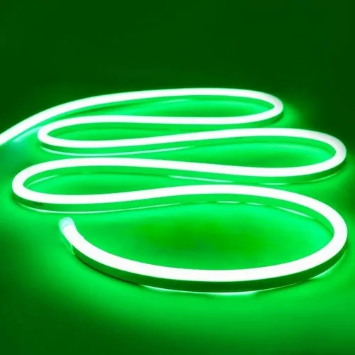 Kit Tira Led Neon Flexible con Fuente 3A 12v 5m Verde