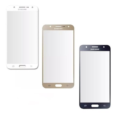 Repuesto Glass Samsung J7 Pro Dorado + OCA con Logo