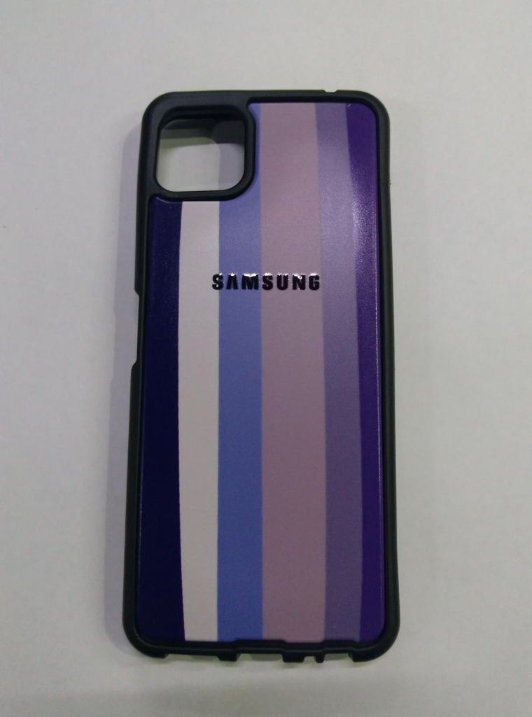 TPU Rigido estampado (Fb) Samsung A22 5G Rayas azul oscuro