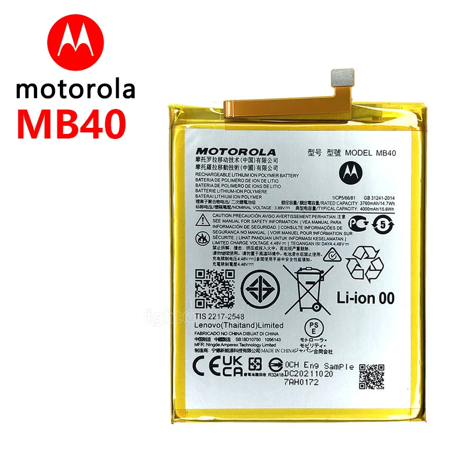 Bateria Motorola Moto Edge 20 Xt2143 MB40 Original